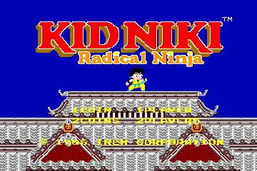 Kid Niki - Radical Ninja (US) screen shot title